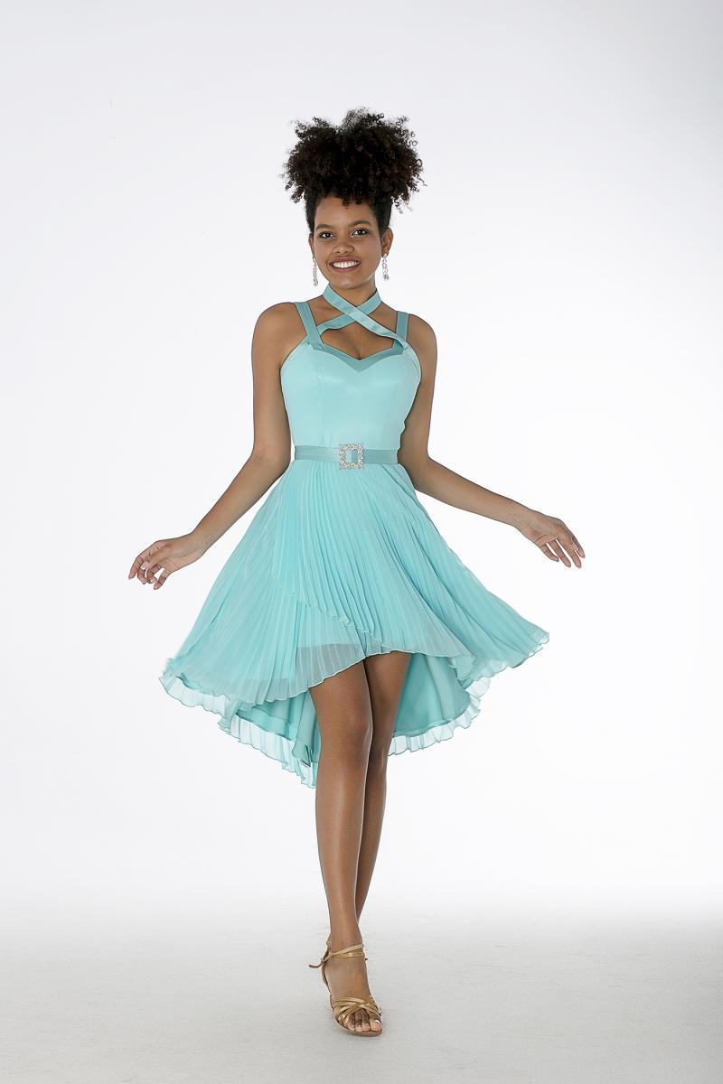 Jax Tear Away Show Choir Dress in Chrome Lycra